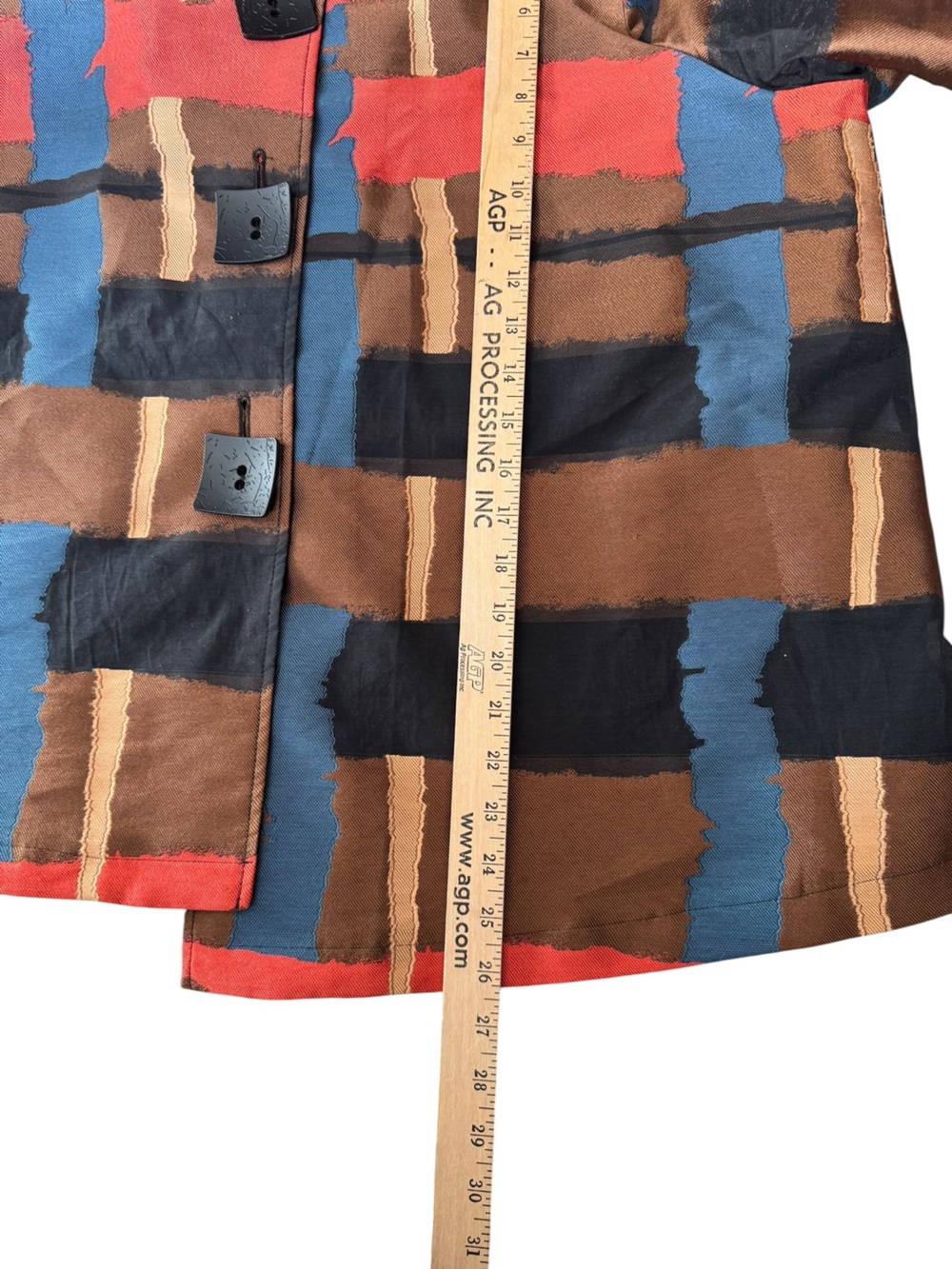 Joseph Ribkoff Abstract Jacket 18 Silk Blend Boxy Top Artwear Oversized Chic N56 - Picture 6 of 10